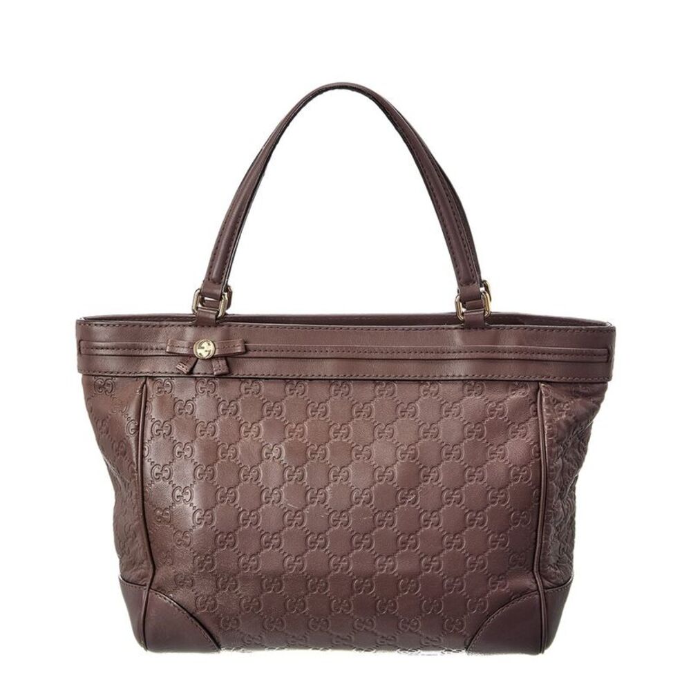 Gucci Pink Guccissima Calf Leather Mayfair Tote 257061 (Authentic Pre-Loved)
